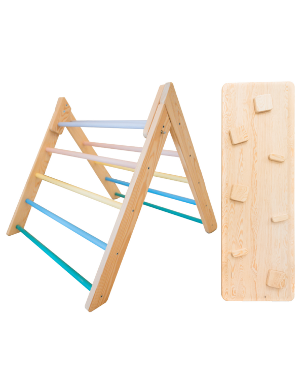 Pack Triángulo Pikler + Rampa Pikler Montessori - Imagen 7