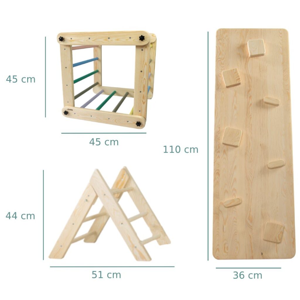 Circuito Montessori: Cubo + Rampa + Triángulo