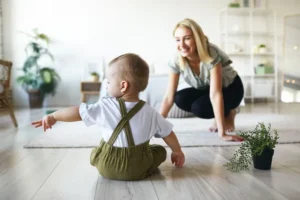 Movimiento libre en bebés